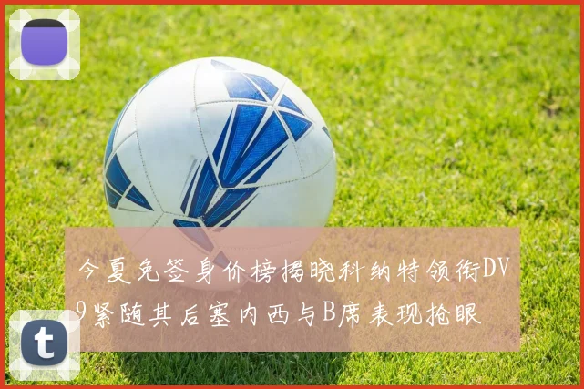 今夏免签身价榜揭晓科纳特领衔DV9紧随其后塞内西与B席表现抢眼